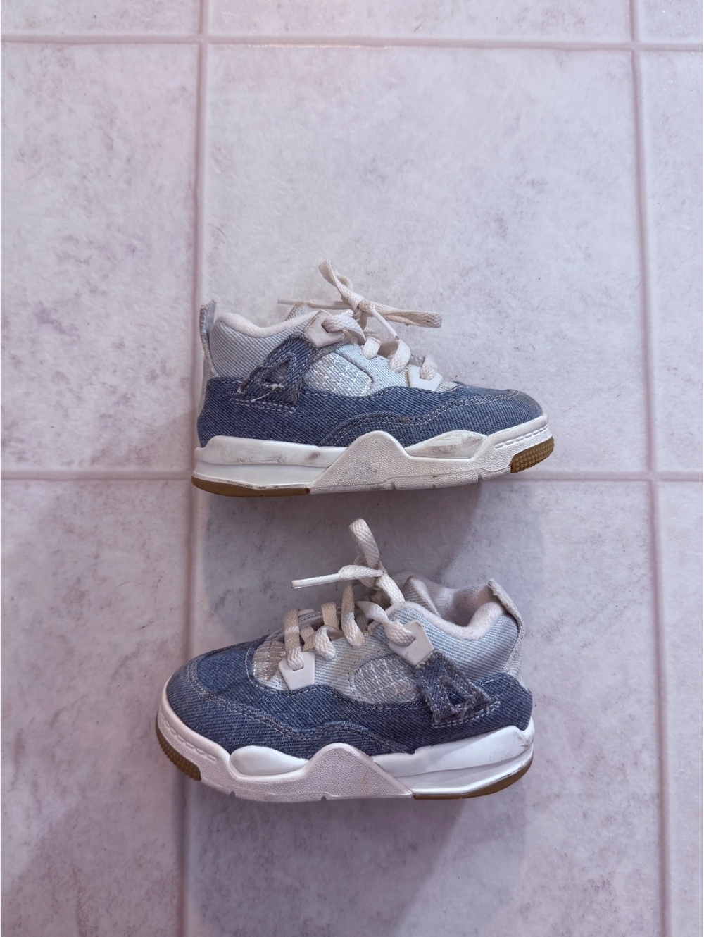 Jordan blue and white toddler sneakers